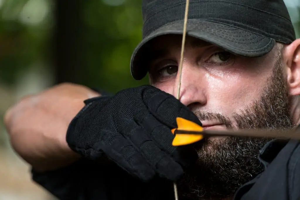 male archer with a beard